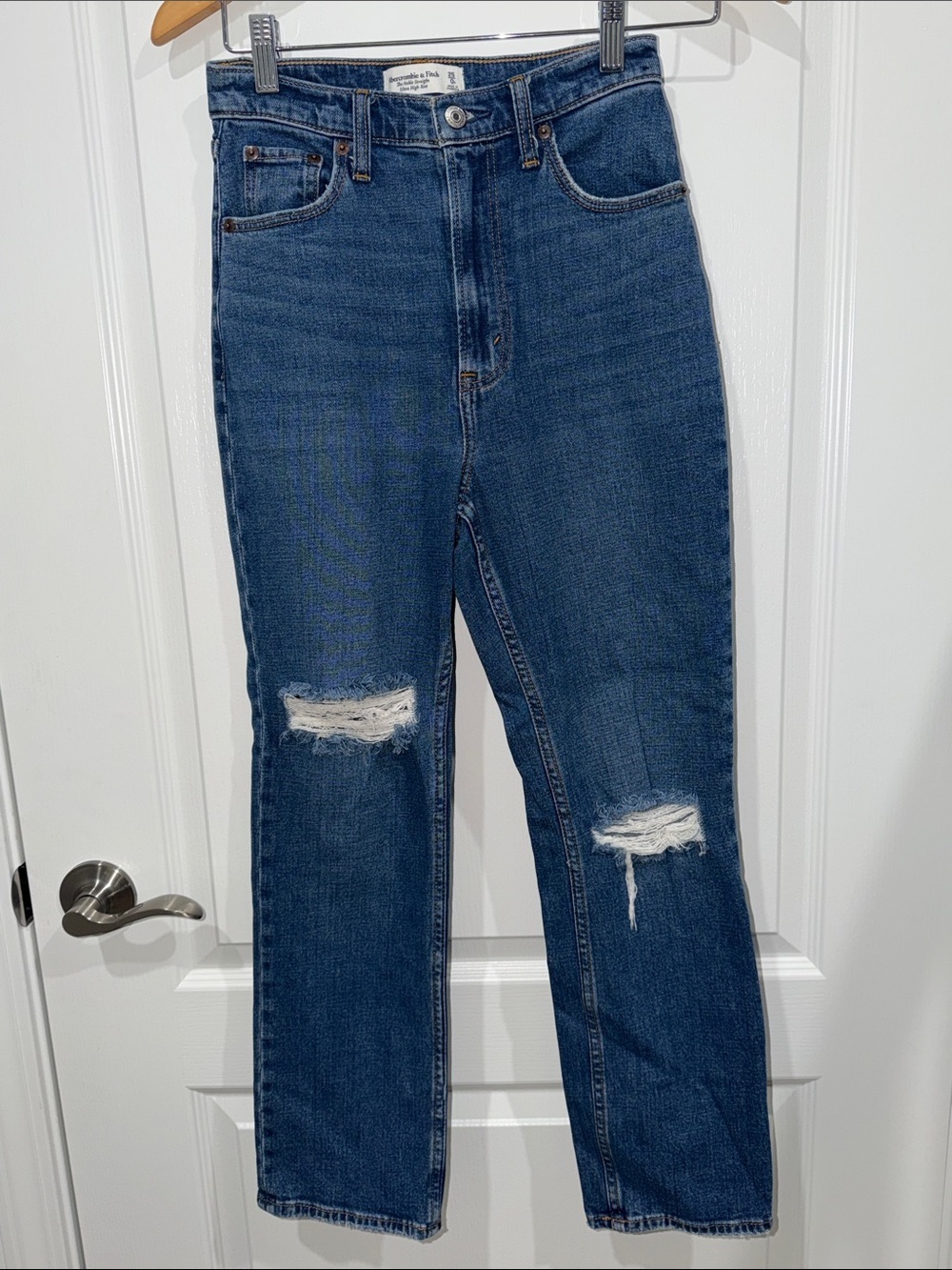 Abercrombie & Fitch The Ankle Straight  ultra high rise  Jeans 25/0 regular